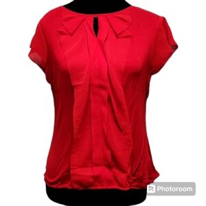 Worthington - red blouse Petite Medium short sle…